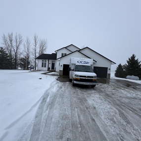 CCS Cleaning & Restoration outside of Farmington home requiring sewage cleanup & water damage restoration