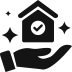 Hand Holding a Small House Icon